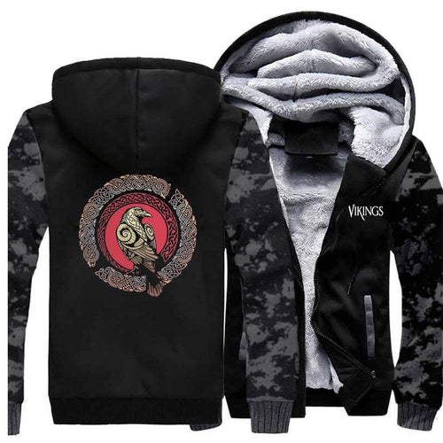 VIKING LAIR Sweatshirt Viking Camo Raven Sweatshirt + Hoodie
