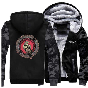 VIKING LAIR Sweatshirt Viking Camo Raven Sweatshirt + Hoodie