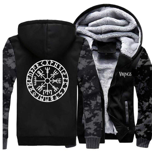 VIKING LAIR Sweatshirt Viking Camo Vegvisir Sweatshirt + Hoodie