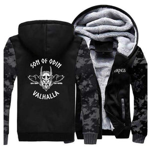 VIKING LAIR Sweatshirt Vintage Gray 5 / XL Viking Son of Odin Sweatshirt + Hoodie