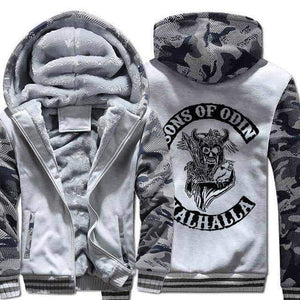 VIKING LAIR Sweatshirt Warm Casual Hooded Sons of Odin Sweatshirt