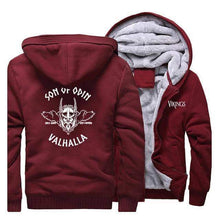 Load image into Gallery viewer, VIKING LAIR Sweatshirt Wine Red 1 / XXXL Viking Son of Odin Sweatshirt + Hoodie