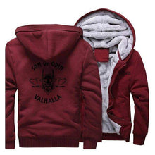 Load image into Gallery viewer, VIKING LAIR Sweatshirt Wine Red 5 / XXL Viking Son of Odin Sweatshirt + Hoodie