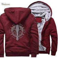 Load image into Gallery viewer, VIKING LAIR Sweatshirt wine red / XL Stylish Viking-Inspired Raven Sweatshirt