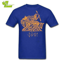 Load image into Gallery viewer, VIKING LAIR T-Shirt Blue / XS Odin Vikings Shirt