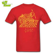 Load image into Gallery viewer, VIKING LAIR T-Shirt Red / XS Odin Vikings Shirt