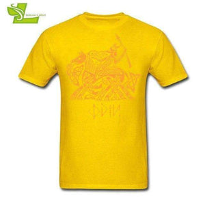 VIKING LAIR T-Shirt Yellow / XS Odin Vikings Shirt