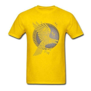VIKING LAIR T-Shirt Yellow / XS Short Sleeve Raven Vikings T-shirt
