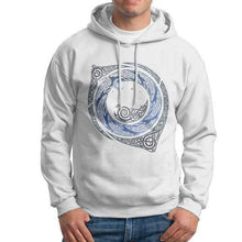 Load image into Gallery viewer, VIKING LAIR White / S Moonlight Roundelay Vikings Valhalla Hooded Sweatshirt