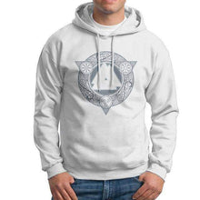 Load image into Gallery viewer, VIKING LAIR White / S(US)/XL Man Valknut Ice Flame Hoodies